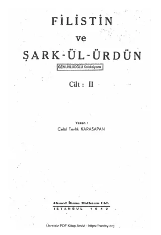 Filistin ve Şark ül Ürdün 2