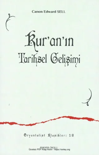Sell Kuranın Tarihsel Gelişimi Ankara Okulu Yayınları