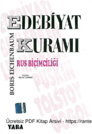 Edebiyat Kuramı Rus Biçimciliği Yaba Yayınları