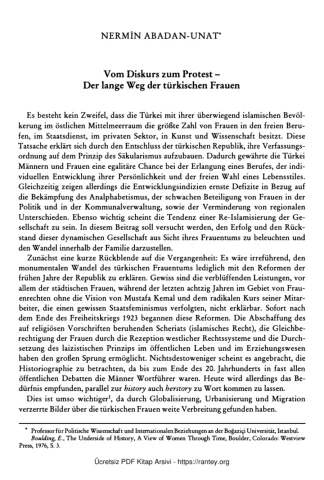 Jahrbuch 2005 11 Verlag C H Buch Nermin Abadan Unat