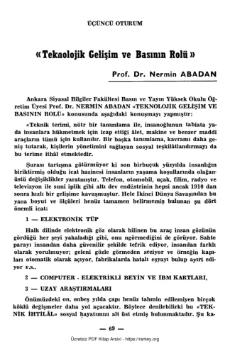 Bilim Yazarları ve Halka Doğru Bilgi Yayını Semineri