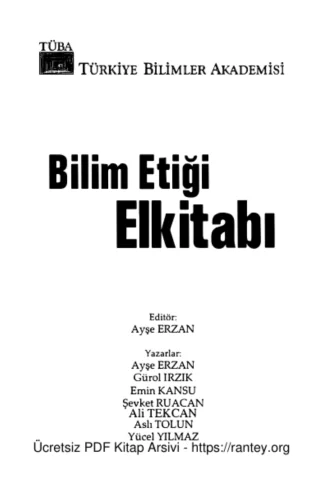 Bilim Etiği El Kitabı