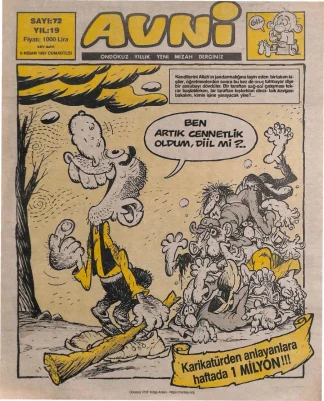 Avni Sayı 072 kitap kapağı