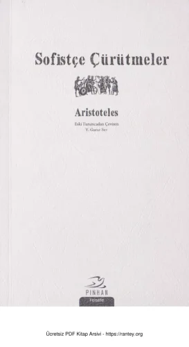Sofistçe Çürütmeler kitap kapağı