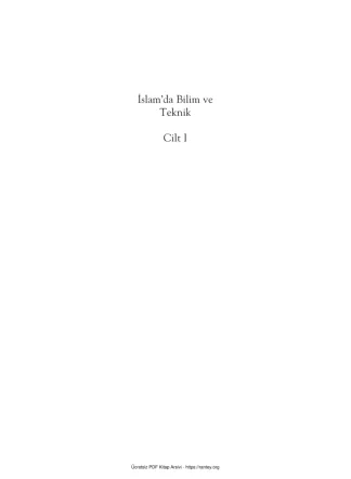 İslamda Bilim ve Teknik 1