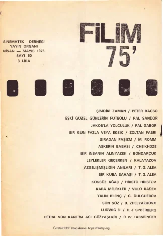 Filim Sayı 50 - Nisan Mayıs 1975 kitap kapağı