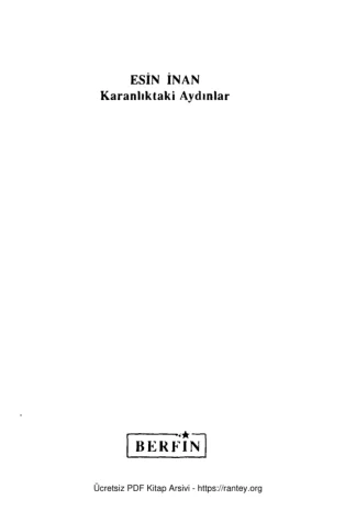 Karanlıktaki Aydınlar Berfin Yayınları