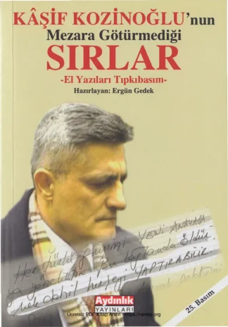 Kaşif Kozinoğlunun Mezara Götüremediği Sırları Aydınlık Yayınları kitap kapağı