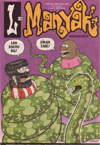 L-Manyak Sayı 118 kitap kapağı