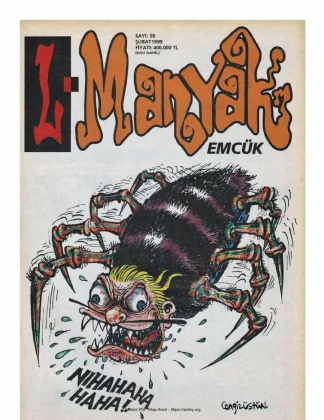 L-Manyak Sayı 038 kitap kapağı