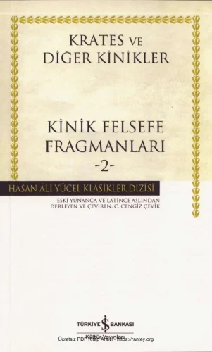Diğer Kinikler Kinik Felsefe Fragmanları 2 kitap kapağı