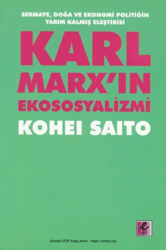 Karl Marksın Ekososyalizmi Efil Yayınları kitap kapağı