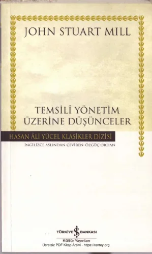 Temsili Yönetim Üzerine Düşünceler kitap kapağı