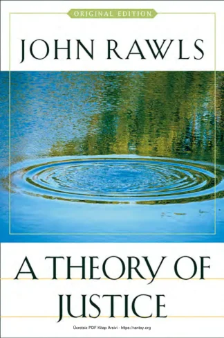 A Theory of Justice Original Edition kitap kapağı