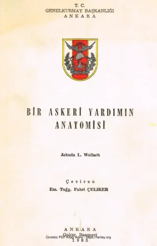 Bir Askeri Yardımın Anatomisi kitap kapağı