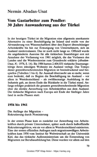 VerleichendeSozialforschung 1991 Edition Parabolis Nermin Abadan Unat