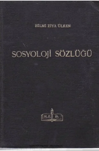 Sosyoloji Sözlüğü