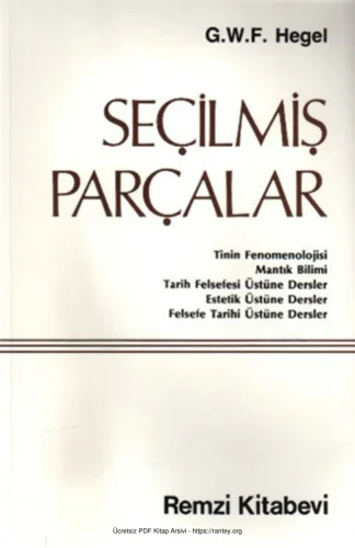 Seçilmiş Parçalar kitap kapağı