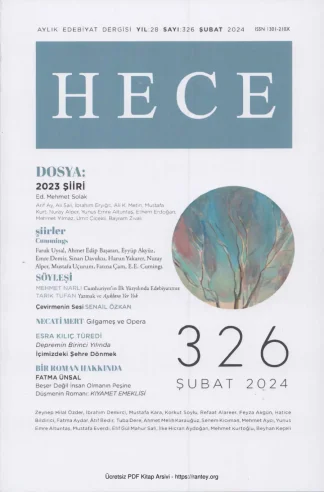 Hece Sayı 326 - Şubat 2024 kitap kapağı