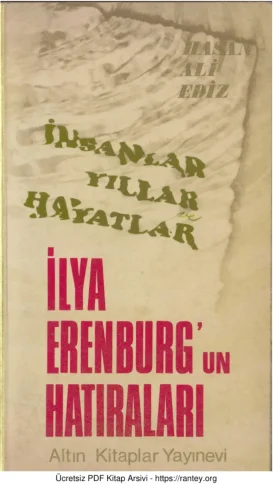 Ediz Ilya Ehrenburgun Anıları Altın Kitaplar