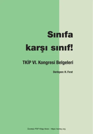 Karşı Sınıf TKİP VI Kongre Belgeleri kitap kapağı