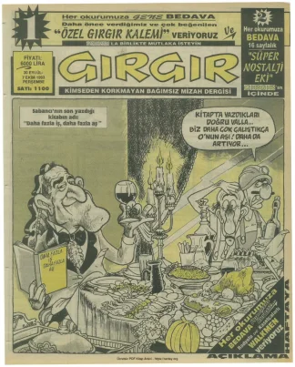 GırGır 1993 Sayı 1100 kitap kapağı