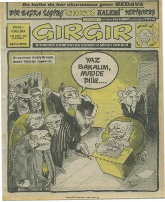 GırGır 1993 Sayı 1070