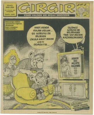 GırGır 1992 Sayı 1045 kitap kapağı