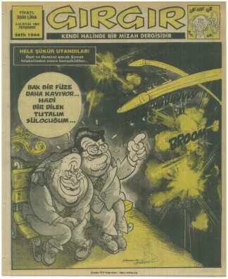 GırGır 1992 Sayı 1044 kitap kapağı