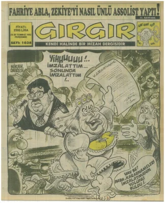 GırGır 1992 Sayı 1038 kitap kapağı