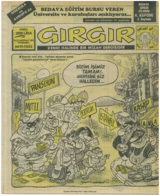 GırGır 1992 Sayı 1033