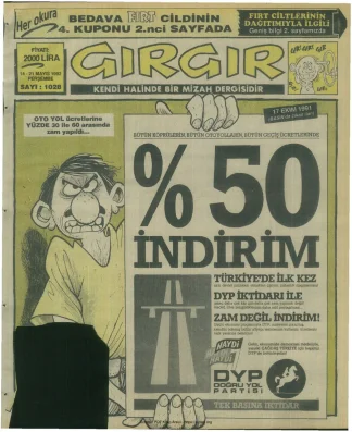 GırGır 1992 Sayı 1028 kitap kapağı