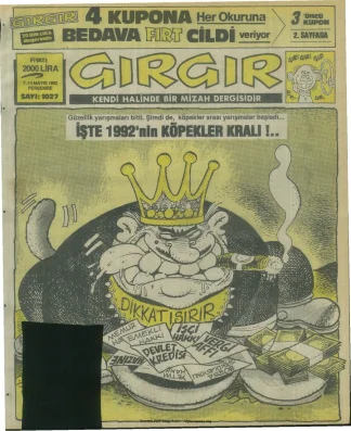 GırGır 1992 Sayı 1027 kitap kapağı