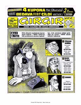 GırGır 1992 Sayı 1026 kitap kapağı