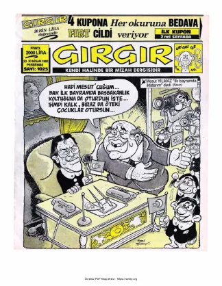 GırGır 1992 Sayı 1025 kitap kapağı