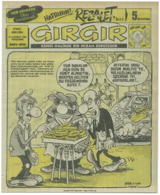 GırGır 1992 Sayı 1014 kitap kapağı