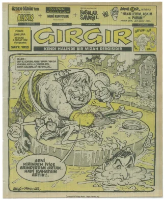 GırGır 1992 Sayı 1013 kitap kapağı