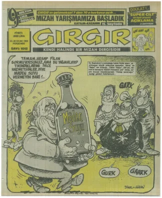 GırGır 1992 Sayı 1012 kitap kapağı