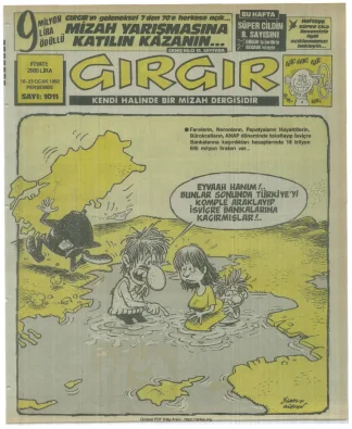 GırGır 1992 Sayı 1011 kitap kapağı