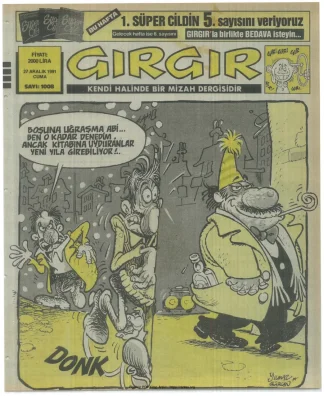 GırGır 1991 Sayı 1008 kitap kapağı
