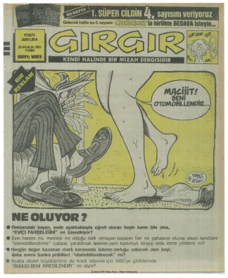 GırGır 1991 Sayı 1007 kitap kapağı