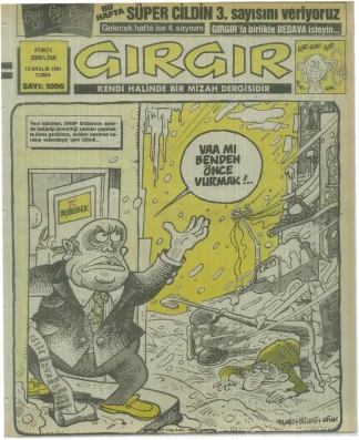 GırGır 1991 Sayı 1006 kitap kapağı