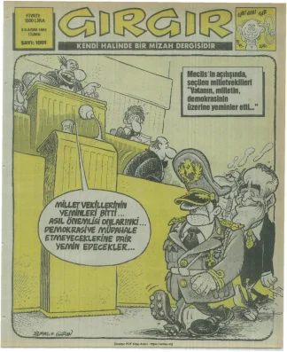 GırGır 1991 Sayı 1001 kitap kapağı