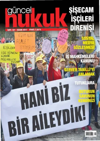 Güncel Hukuk Sayı 167 - Kasım 2017 kitap kapağı