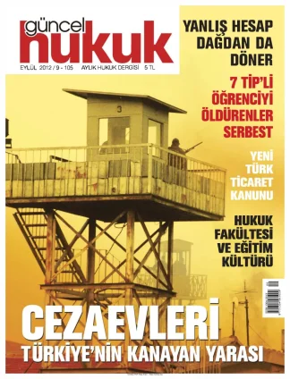 Güncel Hukuk Sayı 105 - Eylül 2012