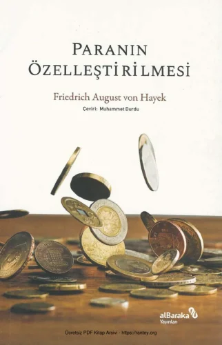 Hayek Paranın Özelleştirilmesi kitap kapağı