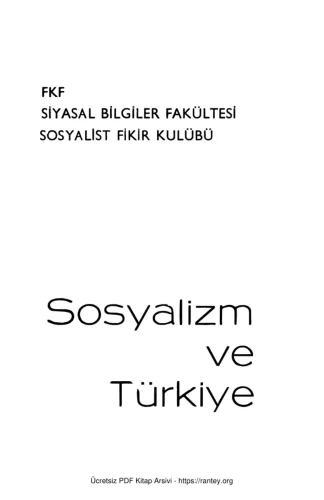 ve Türkiye SBFSFK Yayınları