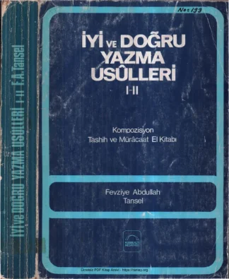 Tansel İyi ve Doğru Yazma Usulleri Cilt I II Kubbealtı Yayınları