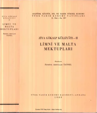 Tansel Ziya Gökalp Külliyatı II Limni ve Malta Mektupları