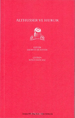 Althusser ve Hukuk kitap kapağı